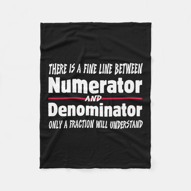 Funny Math Teacher Joke Men Women Fun Student Quot Fleecefilt (Framsidan)