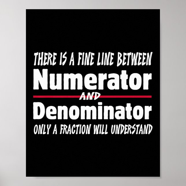 Funny Math Teacher Joke Men Women Fun Student Quot Poster (Framsidan)