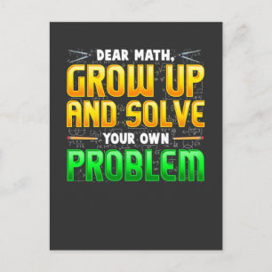 Funny Math Teacher - Matematikproblem Vykort