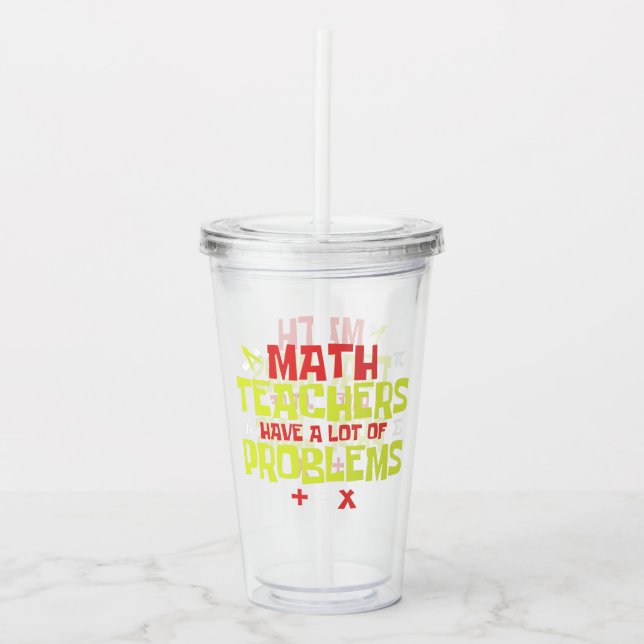 Funny Math Teacher | Math Joke Take Away Mugg (Framsida)