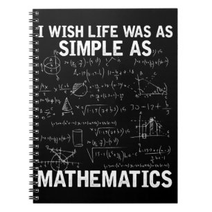 Funny Math Teacher Mathematics Nerd Anteckningsbok