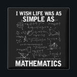 Funny Math Teacher Mathematics Nerd Magnet<br><div class="desc">Math Älskare Citat för matematiker. Lustigt Math Teacher Mathematics Nerd</div>