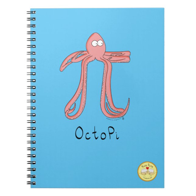 Funny Math Teacher Octopus Anteckningsbok (Framsidan)