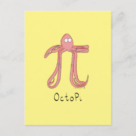 Funny Math Teacher Octopus Vykort