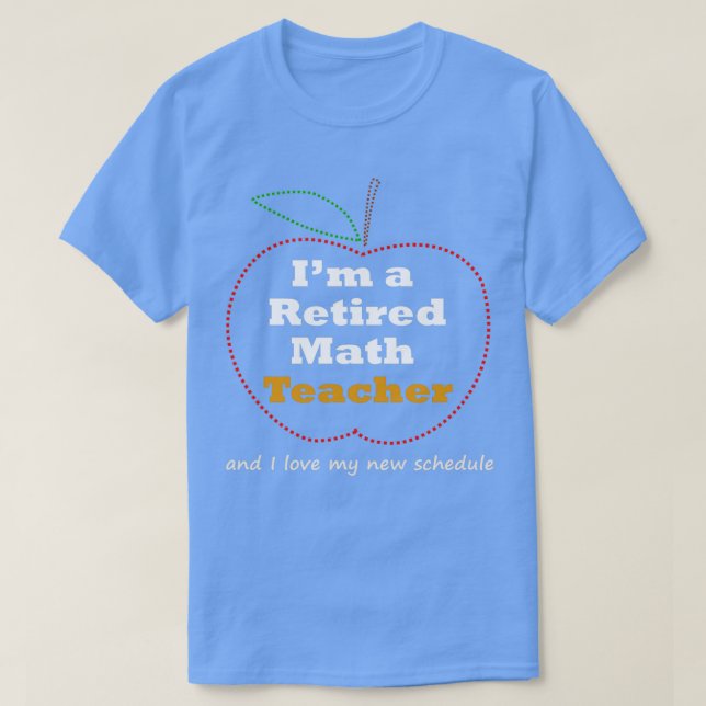 Funny Math Teacher Pension Gift Novelty T Shirt (Design framsida)