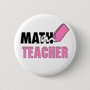 Funny Math Teacher Rosa Eraser Knapp