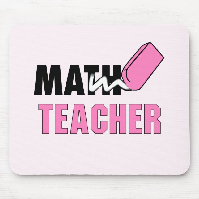 Funny Math Teacher Rosa Eraser Musmatta (Framsidan)