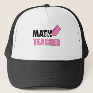 Funny Math Teacher Rosa Eraser Truckerkeps