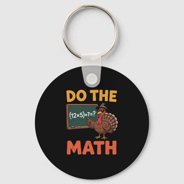 Funny Math Teacher Thanksgiving 67 Meme Do The Mat Nyckelring (Framsida)