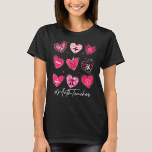 Funny Math Teacher Valentindagen Pi Math Älskare O T Shirt