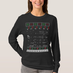 Funny Math Ugly jul Gift God jul i Math T Shirt
