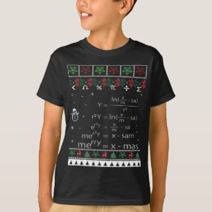 Funny Math Ugly jul Gift God jul i Math T Shirt