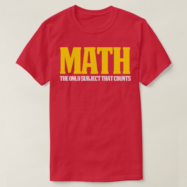 Funny Math Underbar Math Gift Math-antal T Shirt (Design framsida)
