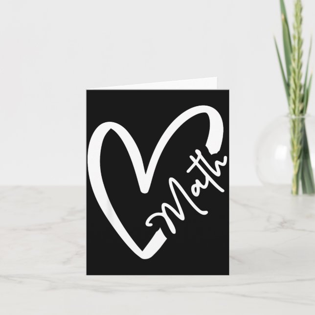 Funny Mathematician Teacher Kids Physicist I Love  Kort (Framsida)