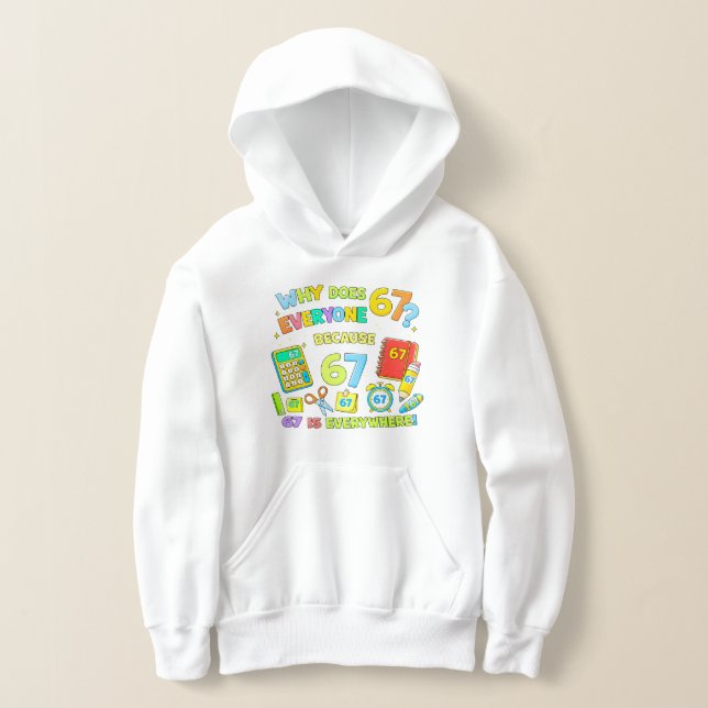 Funny Maths Joke Hoodie for Kids School T Shirt (Laydown)