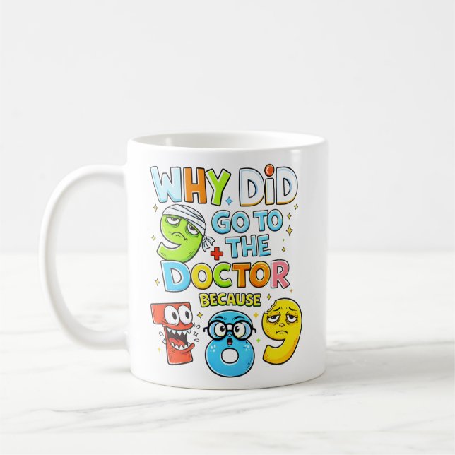 Funny Maths Numbers Doctor Joke Mug Kaffemugg (Vänster)