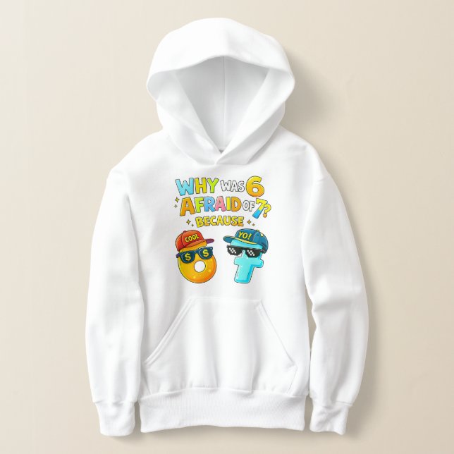 Funny Maths Numbers Joke Hoodie for Kids T Shirt (Laydown)