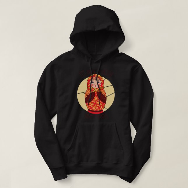 Funny Matryoshka Russian NtestDolls Hoodie (Design framsida)