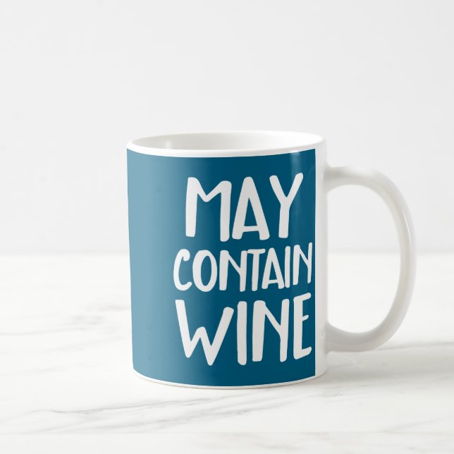 Funny May Contain Wine  Kaffemugg (Höger)