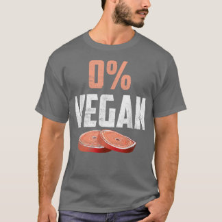 Funny Meat Eater 0 Vegan BBQ T Shirt