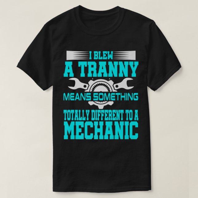 Funny Mechanic Gag Gift offensiv Humor-flygplan D T Shirt (Design framsida)