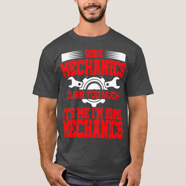 Funny Mechanic Gag Gift-offensiv Humor-flygplan T Shirt (Framsida)