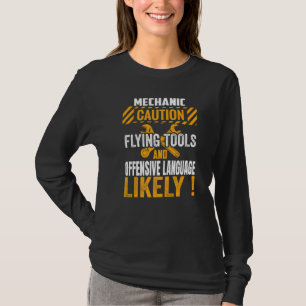 Funny Mechanic Maintenance Man Garage Cars Technic T Shirt