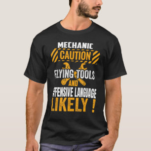 Funny Mechanic Maintenance Man Garage Cars Technic T Shirt