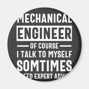 Funny Mechanical Ingenjör Gift Magnet