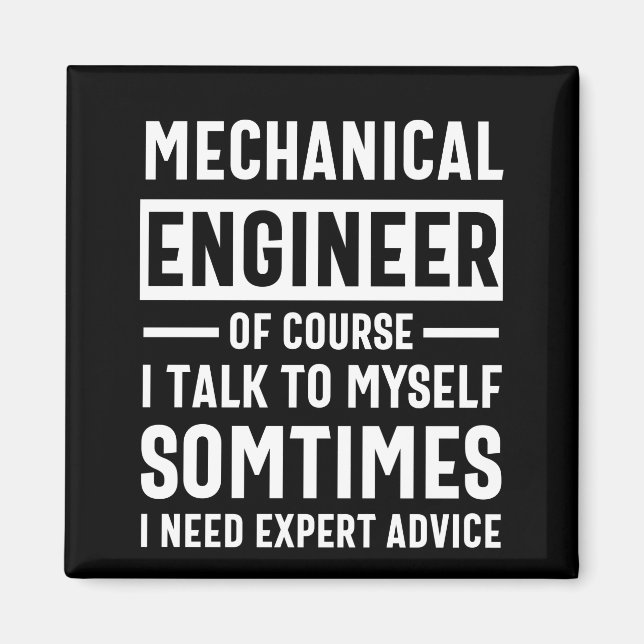 Funny Mechanical Ingenjör Gift Magnet (Framsidan)