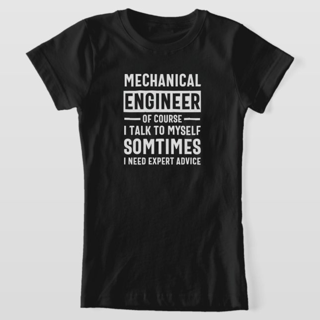 Funny Mechanical Ingenjör Gift T Shirt (Laydown)