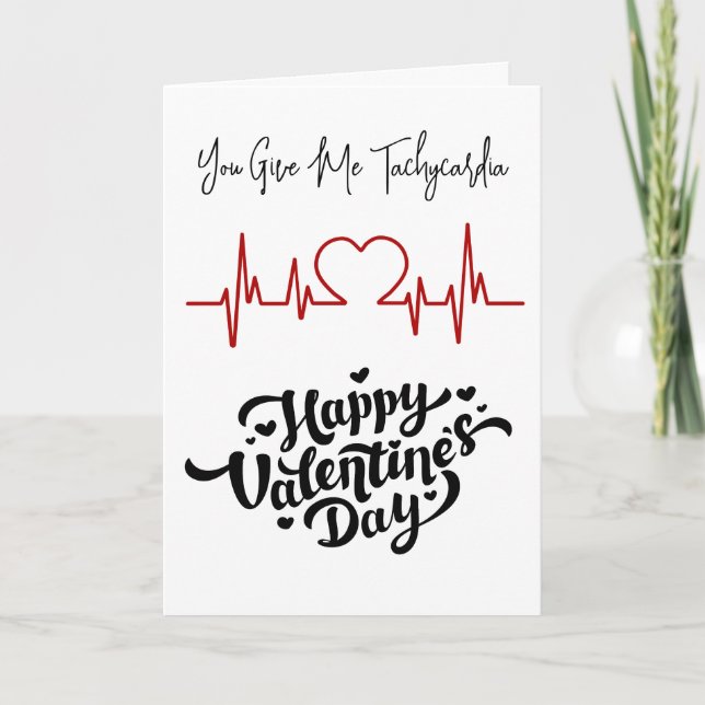 Funny Medical Doktor Nurse Valentines day Helgkort (Framsida)