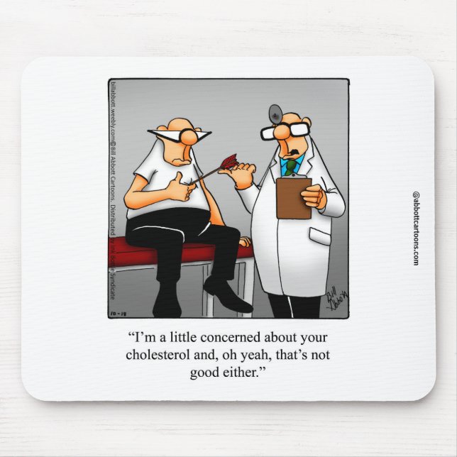 "Funny Medical Humor Mouse Pad Musmatta (Framsidan)