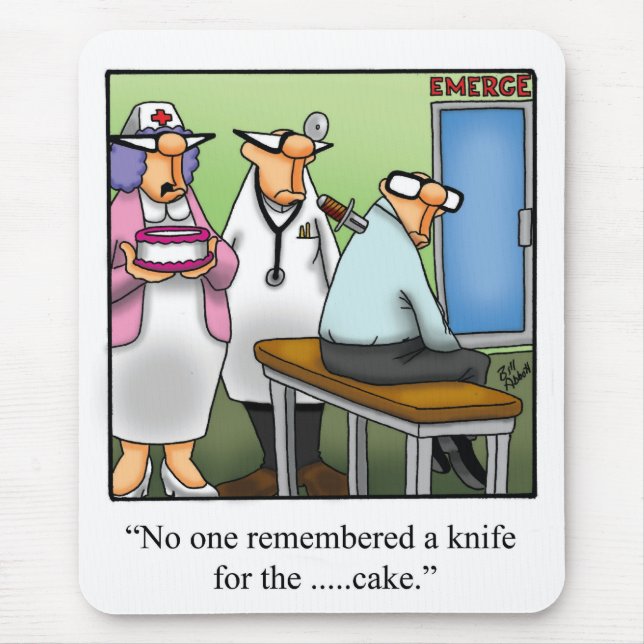 Funny Medical Humor Mousepad Musmatta (Framsidan)