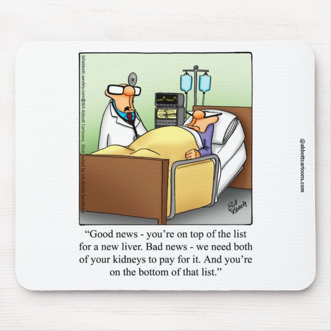 Funny Medical Humor Mousepad Musmatta (Framsidan)