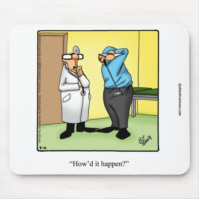 Funny Medical Humor Mousepad Musmatta (Framsidan)