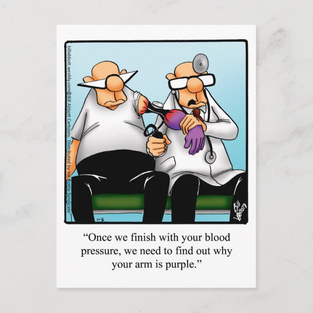 Funny Medical School Tillkännagivande för studente Meddelande Vykort (Framsida)