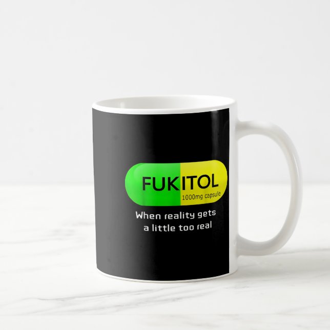Funny Medication Gooditol Capsule Pharmacy Humor  Kaffemugg (Höger)