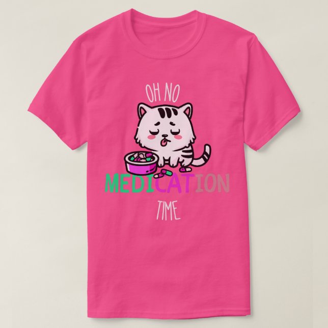 Funny medicin - nuny kattmedicin 1 t shirt (Design framsida)