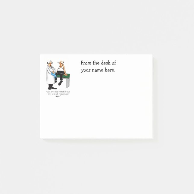 Funny Medicinsk Humor personaliserbar post - antec Post-it Block (Framsida)