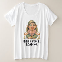 Funny Meditating Troll - Inre Peace Loading Quote