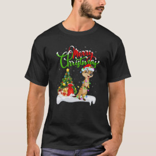 Funny Meerkat Animal Lover Julafton Lighting Meerk T Shirt