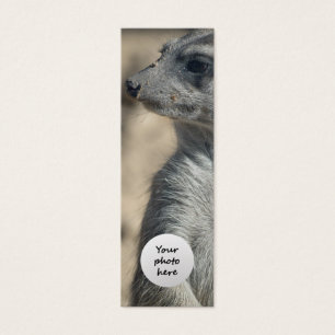 Funny Meerkat Anpassningsbar Bookmark Litet Visitkort