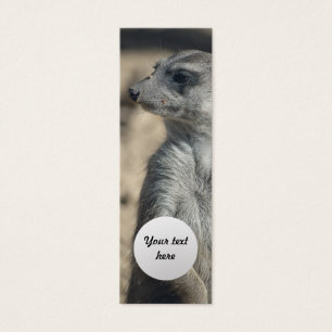 Funny Meerkat Anpassningsbar Bookmark Litet Visitkort