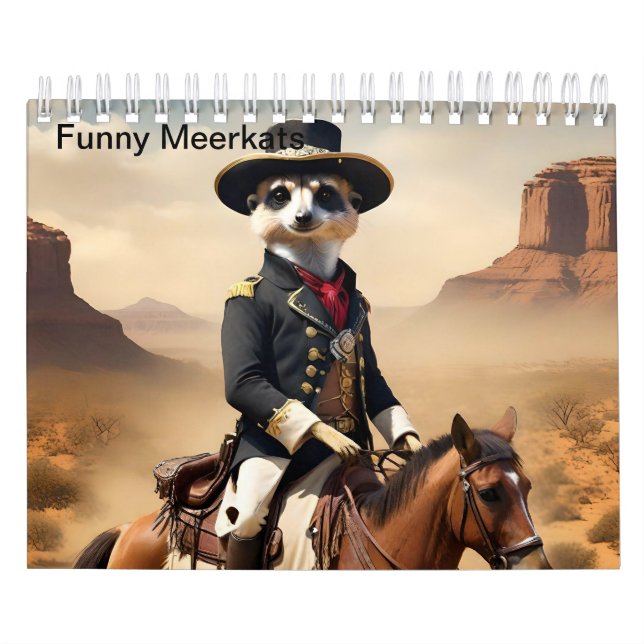 Funny Meerkats som gör det extra, Kalender (Omslag)
