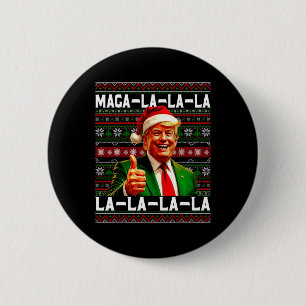 Funny Mega-la-la-Trump Santa Hat Ugly jul Knapp