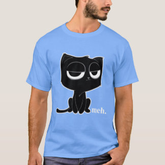 Funny Meh Cat Oimponated Cat boy T Shirt
