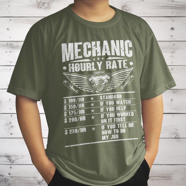 Funny mekanisk timtaxa för automatisk bilverksarbe t shirt (Skapare uppladdad)