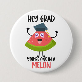 Funny Melon Pun Studenten Knapp