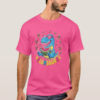 Funny Melonsaurus Dinosaur Watermelon Summer Vacat T Shirt
